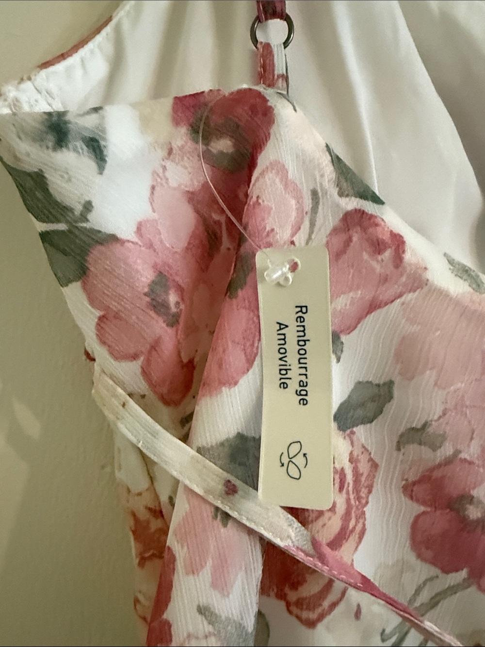 Hollister Pink Floral Chiffon Mini Dress Size XS - Picture 5 of 10